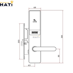 Khóa thông minh khách sạn Giovani GSL-X303