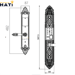 Khóa vân tay cửa gỗ Avolock AC 996F