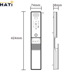 Khóa vân tay cửa gỗ Avolock AL 75TFV