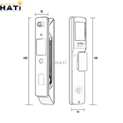 Khóa vân tay cửa gỗ Avolock AL 77TFV