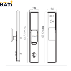Khóa vân tay cửa gỗ Avolock AL  83FRVT