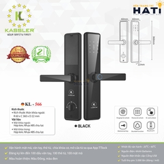 Khóa vân tay cửa gỗ Kassler KL-566 App