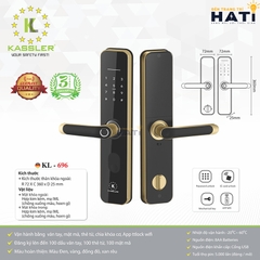 Khóa vân tay cửa gỗ Kassler KL-696