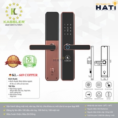 Khóa vân tay cửa gỗ Kassler KL-696