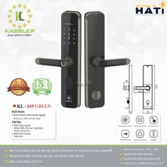 Khóa vân tay cửa gỗ Kassler KL-696