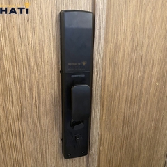 Khóa vân tay Hubert cửa gỗ CG26 Dark Gray