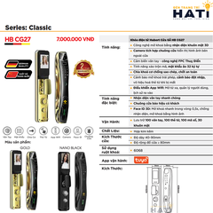 Khóa vân tay Hubert cửa gỗ CG27