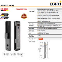 Khóa vân tay Hubert cửa gỗ CG65