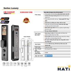 Khóa vân tay Hubert cửa gỗ CG65VF