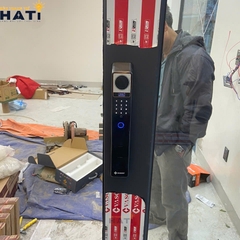 Khóa vân tay Hubert cửa gỗ CG69 BLACK