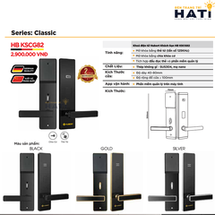 Khóa vân tay Hubert cửa khách sạn KSCG82