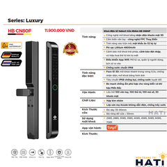 Khóa vân tay Hubert cửa nhôm CN80F