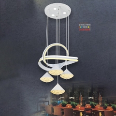 Đèn thả led xoắn, 4 chao