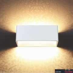 Đèn tường led chữ nhật hắt sáng 2 đầu