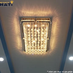Ốp trần pha lê chữ nhật Maxwell