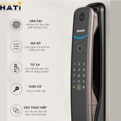 Khóa vân tay Philips DDL702-1HWS chuông hình