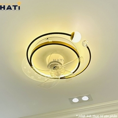 Quạt ốp trần Galaxy màu vàng