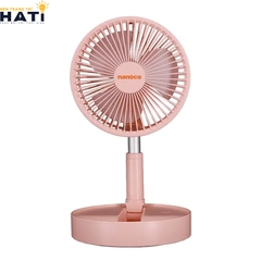 Quạt sạc Nanoco NFF1617P màu hồng