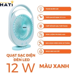 Quạt sạc Nanoco NRF6310B màu xanh