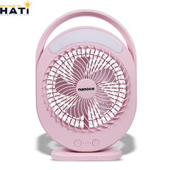 Quạt sạc Nanoco NRF6310P màu hồng