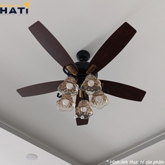 Quạt trần cánh gỗ Cale - 52WE-7069