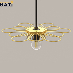 Đèn thả mây tre Nigela