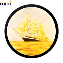Đèn tường tranh led hình con thuyền ra khơi