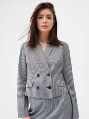 Áo vest Sinsay kẻ đen trắng
