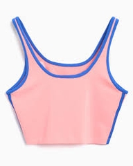 adidas Áo Bra Top 3 Sọc Adicolor - Hồng