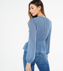 Áo voan chấm bi New Look