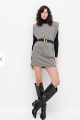 Váy sát nách kẻ caro Reserved size XS