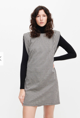 Váy sát nách kẻ caro Reserved size XS
