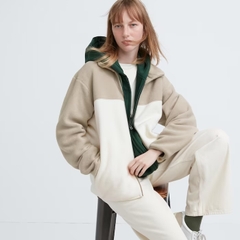 Áo khoác lông cừu 30 Natural Uniqlo