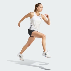 Women's White Own the Run Tank Top