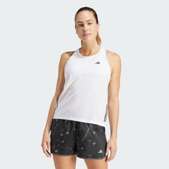 Women's White Own the Run Tank Top