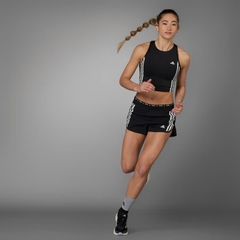 Black Own the Run 3-Stripes Shorts