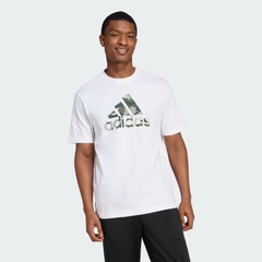 adidas Camo Badge of Sport Graphic Tee - White