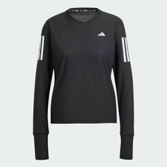 ÁO Black Own The Run Long Sleeve Tee