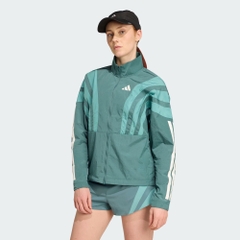 ÁO Green Adizero Archive Running Jacket