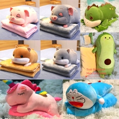 Thú bông kèm mền 2 in 1