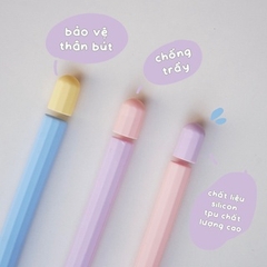 Vỏ đựng bảo vệ bút cảm ứng pencil 1/2/cwt chất liệu silicon màu pastel Hàn Quốc