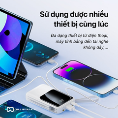 MT01 CFlash sạc dự phòng sạc nhanh hỗ trợ dây sạc