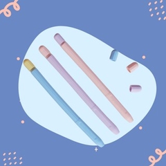 Vỏ đựng bảo vệ bút cảm ứng pencil 1/2/cwt chất liệu silicon màu pastel Hàn Quốc