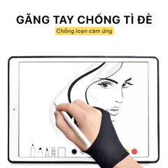 Găng tay chống tì đè dùng kèm bút cảm ứng cho các dòng ipad trước 2018