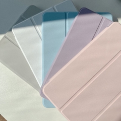 Bao da bảo vệ Ipad một mặt trong suốt một mặt màu pastel Silicon