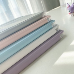 Bao da bảo vệ Ipad một mặt trong suốt một mặt màu pastel Silicon