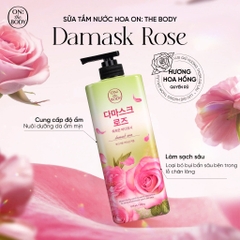 SỮA TẮM ON THE BODY HOA HỒNG DAMASK 900 G
