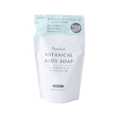 Sữa tắm Purefeel Botanical Body Soap White Floral Scent Refill 380ml (dạng túi)