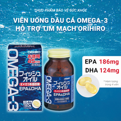 Thực phẩm bảo vệ sức khỏe Orihiro Fish Oil 180 viên