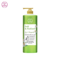 ON THE BODY SOFT & RADIANT LILY & HONEYSUCKLE SCENT PERFUME SHOWER GEL